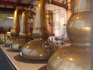 Whiskey Stills in France at Glendronach distillery